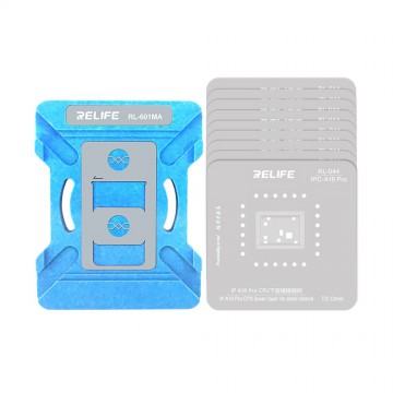 RELIFE RL-601MA A8-A18 IP CPU Repair Fixture Set Mobile Phone Repair Tool Tin Planting Platform