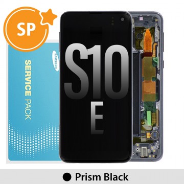 Samsung Galaxy S10E G970F OLED Screen Replacement with Frame Digitizer GH82-18852A/18836A (Service Pack)-Prism Black