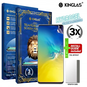 Kinglas 3 Packs HYDROGEL AQUA Screen Protector Film for Samsung Galaxy S10E