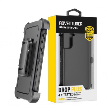 Shockproof Robot Armor Hard Plastic Case with Belt Clip for Samsung Galaxy S22 Ultra