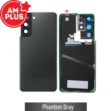 AMPLUS Rear Cover Glass For Samsung Galaxy S21-Phantom Gray