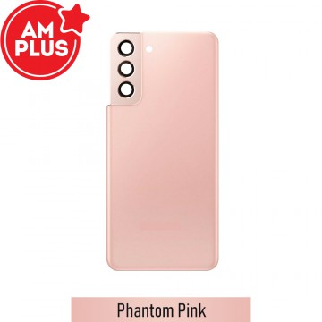 AMPLUS Rear Cover Glass For Samsung Galaxy S21 Plus G996-Phantom Pink