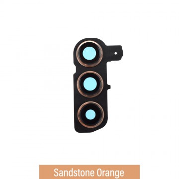 Rear Camera Glass With Frame for Samsung Galaxy S24 S921B-Sandstone Orange