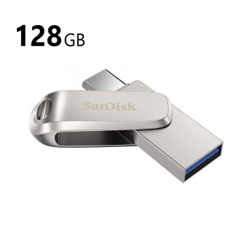 SanDisk 128GB Ultra Dual Luxe Flash Drive (USB Type-C / Type-A) (SDDDC4-128G)