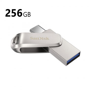 SanDisk 256GB Ultra Dual Luxe Flash Drive (USB Type-C / Type-A) (SDDDC4-256G)