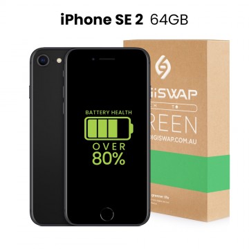 Apple Used Fully Functional iPhone SE 2nd Gen 64GB Over 80% Battery Health - Grade C (Acceptable)