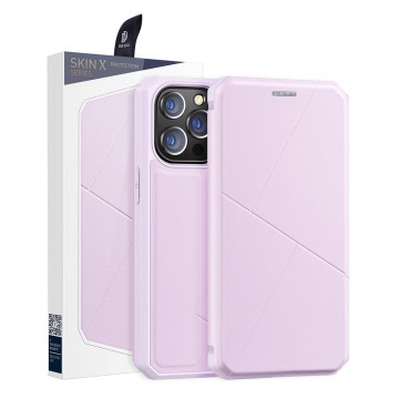 DUX DUCIS SKIN-X Series Flip Case With Magnetic Ring for iPhone 13 Pro