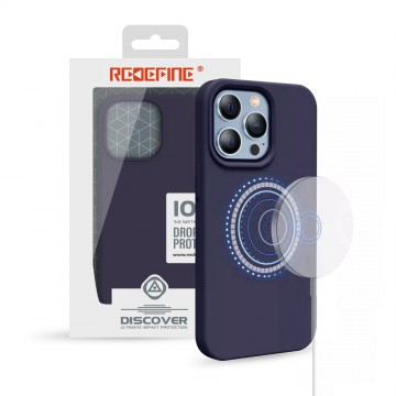 REDEFINE Liquid Silicone Case Cover with Magnetic Ring for iPhone 14 Pro Max Magsafe