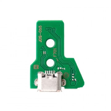 USB Charging Port Board W/12Pin For PlayStation 4 Controller (Version 1: JDS-050 / JDS-055)