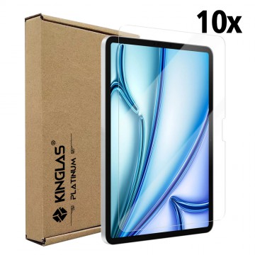 Kinglas 10 Packs Tempered Glass Screen Protector For iPad Air 13 (2024) / Air 13 (2025) (Include Wholesale Package)