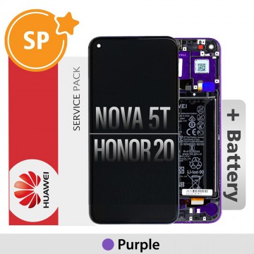 Huawei Honor 20 / nova 5T LCD Screen Digitizer 02353EBH (Service Pack)-Purple