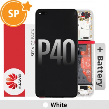 Huawei P40 OLED Screen Digitizer 02353MFW (Service Pack)-White