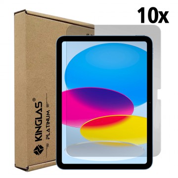 Kinglas 10 Packs Tempered Glass Screen Protector For iPad (2022) / iPad 2025 (with Wholesale Package)