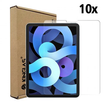 Kinglas 10 Packs Tempered Glass Screen Protector For iPad Pro 11 (2018) / (2020) / (2021) / (2022) / Air (2020) (Include Wholesale Package)