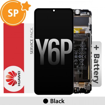 Huawei Y6p LCD Screen Replacement 02353LKV (Service Pack)-Black