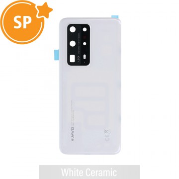 Rear Battery Cover For Huawei P40 Pro Plus 02353SKS (Service Pack)-White Ceramic