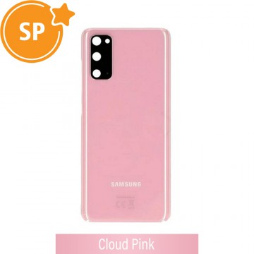 Rear Cover Glass For Samsung Galaxy S20/5G G980/G981 GH82-22068C (Service Pack)-Cloud Pink