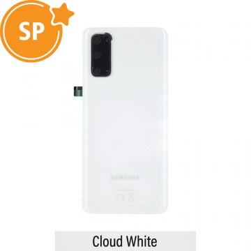 Rear Cover Glass For Samsung Galaxy S20/5G G980/G981 GH82-22068B (Service Pack)-Cloud White