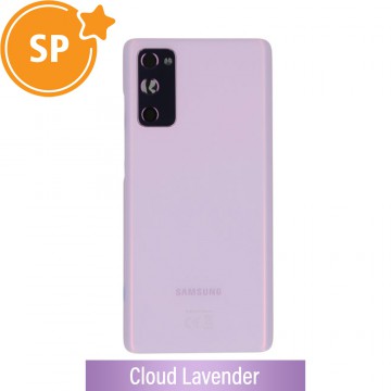 Rear Cover Glass For Samsung Galaxy S20 FE / 5G G780F / G781B GH82-24223C/GH82-24263C (Service Pack)-Cloud Lavender