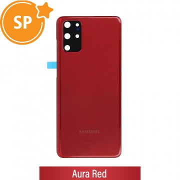 Rear Cover Glass For Samsung Galaxy S20 Plus G985F / S986B GH82-22032G (Service Pack)-Aura Red