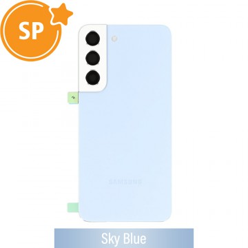 Rear Cover Glass For Samsung Galaxy S22 S901B GH82-27434H (Service Pack)-Sky Blue