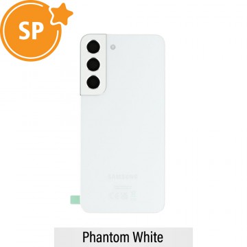 Rear Cover Glass For Samsung Galaxy S22 S901B GH82-27434B (Service Pack)-Phantom White