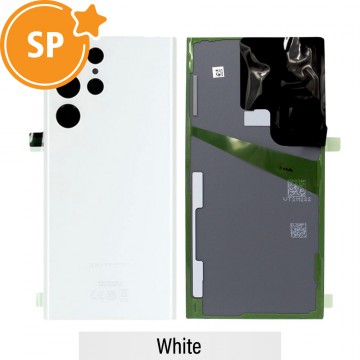 Rear Cover Glass For Samsung Galaxy S22 Ultra S908B GH82-27457C (Service Pack)-Phantom White