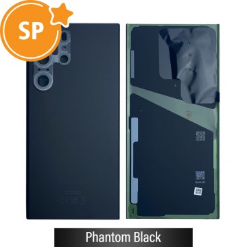 Rear Cover Glass For Samsung Galaxy S23 Ultra 5G S918B GH82-30395A (Service Pack)-Phantom Black