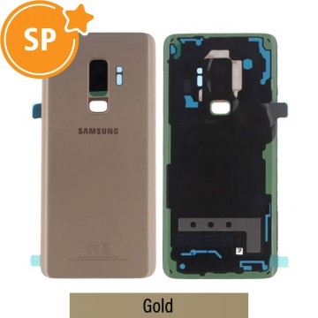 Rear Cover Glass For Samsung Galaxy S9 Plus G965F GH82-15652E (Service Pack)-Gold
