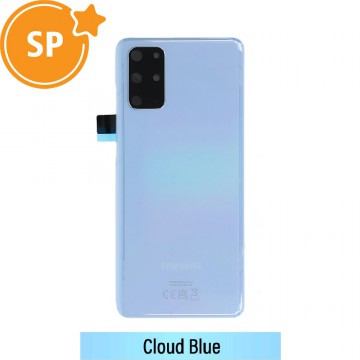 Rear Cover Glass For Samsung Galaxy S20 Plus G985/G986 GH82-27287D (Service Pack)-Cloud Blue