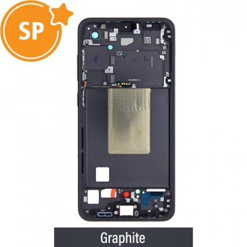 Chassis Mid Frame Cover Replacement Assembly for Samsung Galaxy S24 FE S721B GH82-35851A -Graphite (Service Pack)