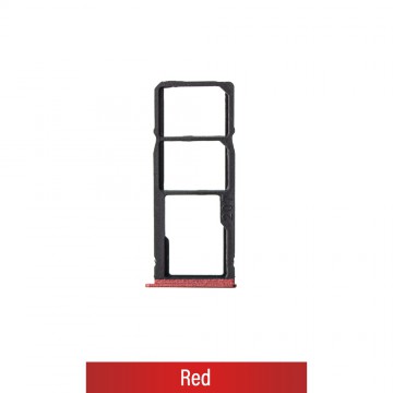 Dual SIM Card Tray for Samsung Galaxy A20s A207F-Red (Not for AU)