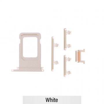 SIM Card Tray and Side Button for iPhone 11-White
