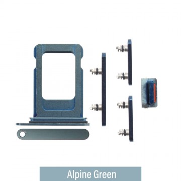 SIM Card Tray and Side Button for iPhone 13 Pro / 13 Pro Max-Alpine Green