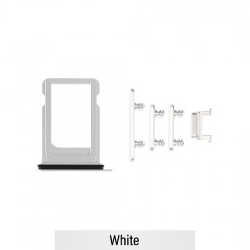 SIM Card Tray and Side Button for iPhone XR-White