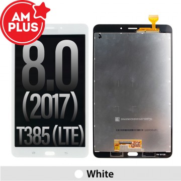AMPLUS OLED Assembly Replacement for Samsung Galaxy Tab A 8.0 (2017) T385 (4G/LTE)-White