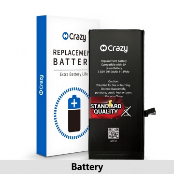 iPhone 6 Plus Replacement Battery with Adhesive Strips 2915mAh (Standard Quality + TI CHIP: 27546)