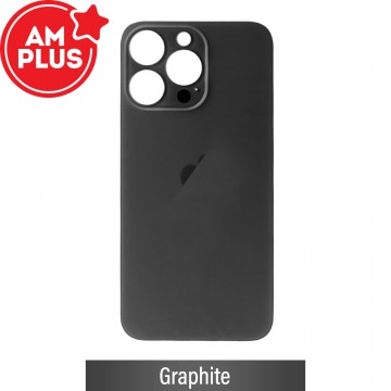 AMPLUS Rear Glass With 3M Adhesive Replacement for iPhone 13 Pro (Camera Frame Aseembly by Factory)-Graphite