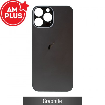 AMPLUS  Rear Glass With 3M Adhesive Replacement for iPhone 13 Pro Max (Camera Frame Aseembly by Factory)-Graphite