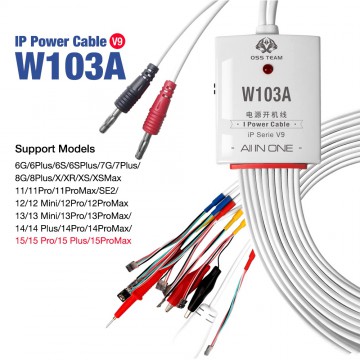 W103A V9 Dedicated Power Cable For iPhone 6-15 Pro Max Series