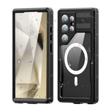 Redpepper Dot+ IP68 Waterproof Case Cover with Magnetic Ring for Samsung Galaxy S25 Ultra