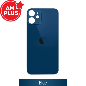 AMPLUS Rear Glass With 3M Adhesive Replacement for iPhone 12-Blue