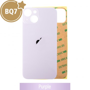 BQ7 Rear Glass With 3M Adhesive Replacement for iPhone 14-Purple