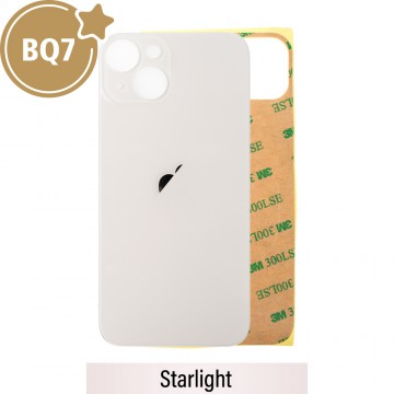 BQ7 Rear Glass With 3M Adhesive Replacement for iPhone 14-Starlight