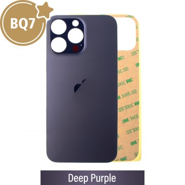 BQ7 Rear Glass With 3M Adhesive Replacement for iPhone 14 Pro Max-Deep Purple