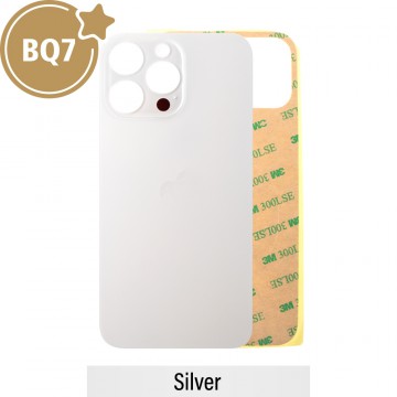 BQ7 Rear Glass With 3M Adhesive Replacement for iPhone 14 Pro Max-Silver