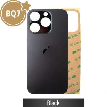 BQ7 Rear Glass With 3M Adhesive Replacement for iPhone 14 Pro-Black