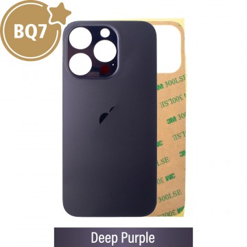 BQ7 Rear Glass With 3M Adhesive Replacement for iPhone 14 Pro-Deep Purple