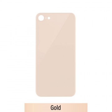 Rear Glass With 3M Adhesive Replacement for iPhone 8-Gold