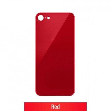 Rear Glass With 3M Adhesive Replacement for iPhone 8-Red